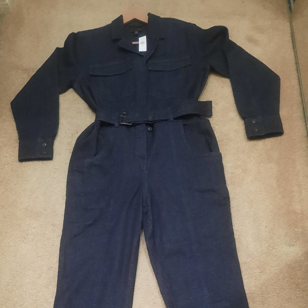 Banana Republic, Women's L/Tall Dark Denim Jumpsuit
